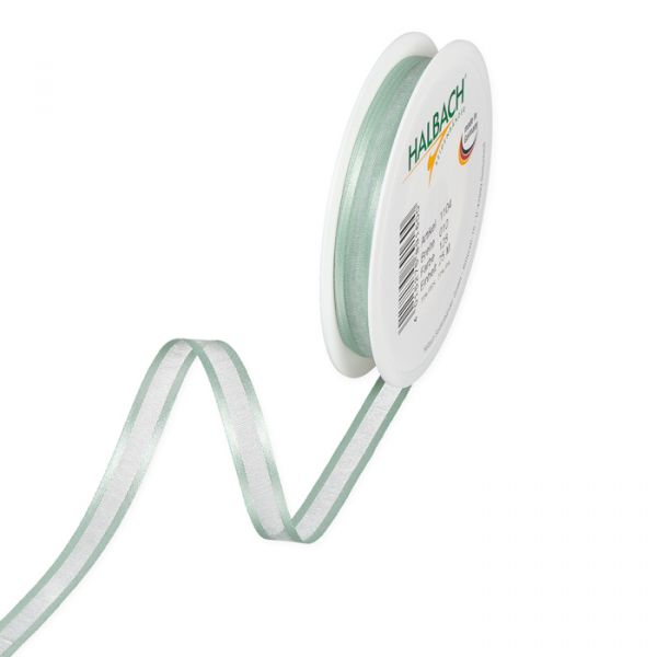 Organzaband mit Satinstreifen 1104