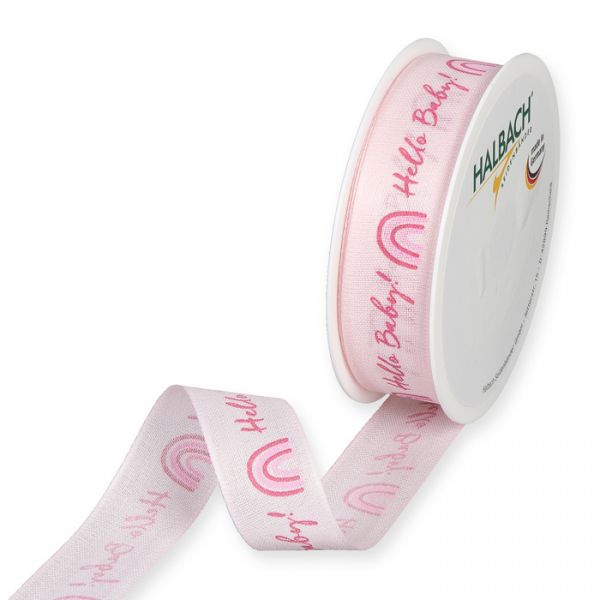 Druckband "Hello Baby" 1123 pale rose/pink Hauptbild Listing