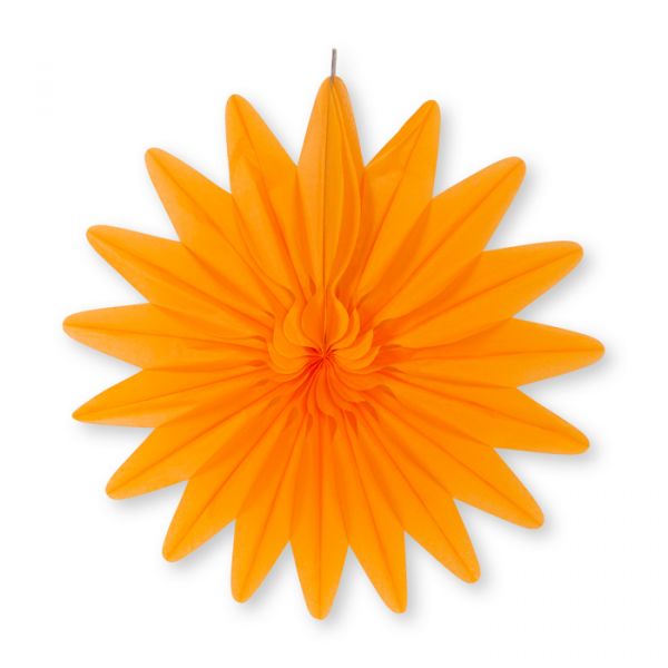 Wabenpapier "Blume" orange Hauptbild Detail