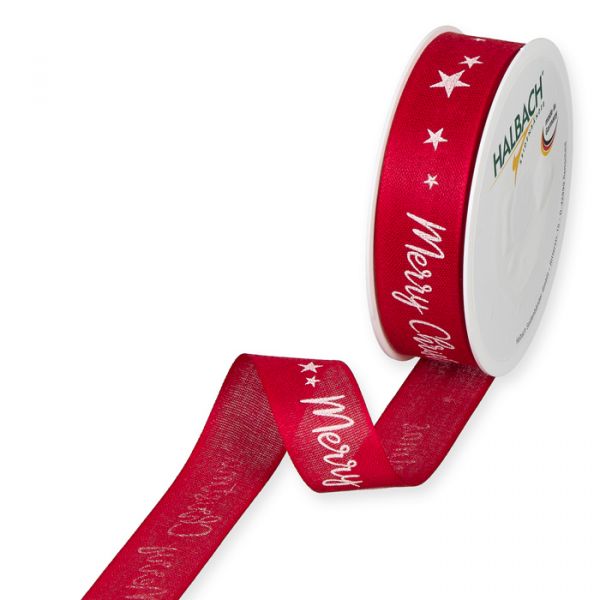 Druckband "Merry Christmas" 1127 red/white Hauptbild Listing