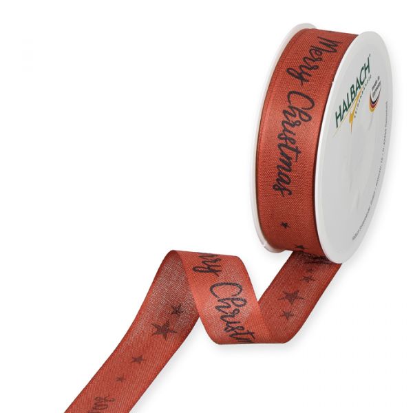 Druckband "Merry Christmas" 1127 rosewood/black Hauptbild Listing