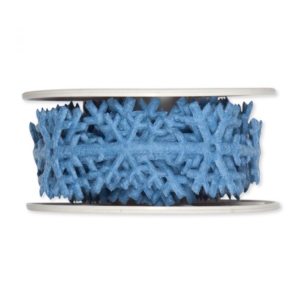 Filzband "Eiskristalle" light blue Hauptbild Detail