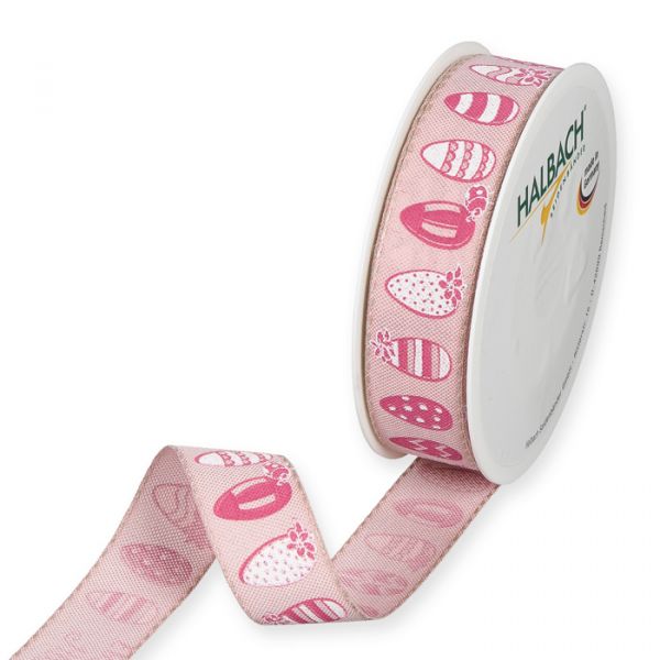 Druckband "Happy Easter" pale rose/pale pink/white Hauptbild Listing