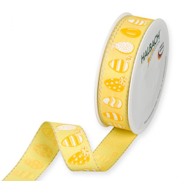 Druckband "Happy Easter" 1151 lemon/yellow/white Hauptbild Listing