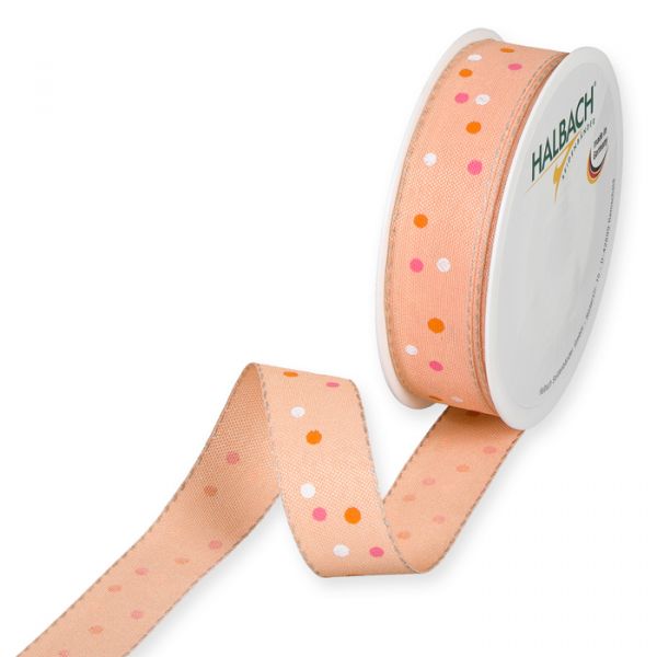 Druckband "Konfetti" 1188 apricot Hauptbild Listing