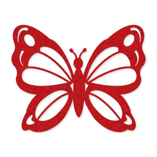 Filz-Schmetterling 11899 red Hauptbild Detail