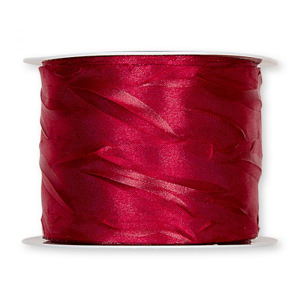 Crush-Satinband/-stoff 1190 red Hauptbild Detail