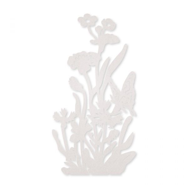 Filz Blumen selbstklebend 11958 white Hauptbild Detail