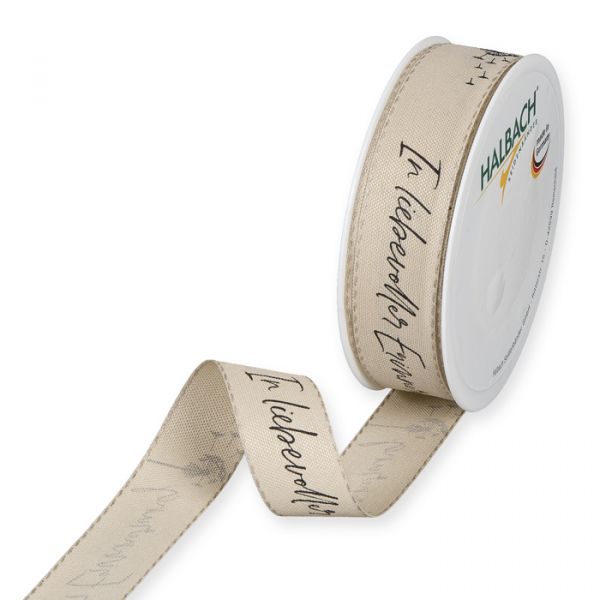 Trauerband "In liebevoller Erinnerung" 1331 linen/black Hauptbild Listing