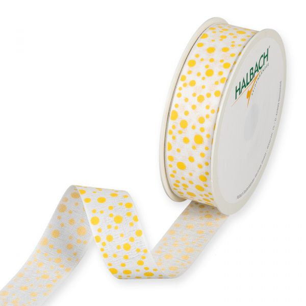 Druckband "Punkte" 1346 white/yellow Hauptbild Listing