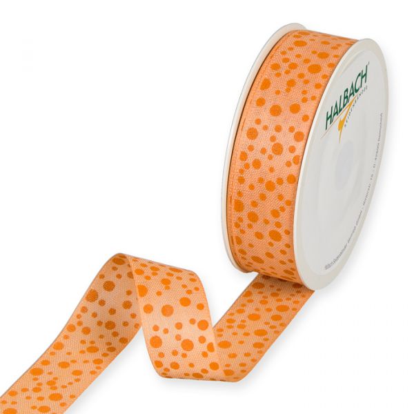 Druckband "Punkte" 1346 apricot/orange Hauptbild Listing