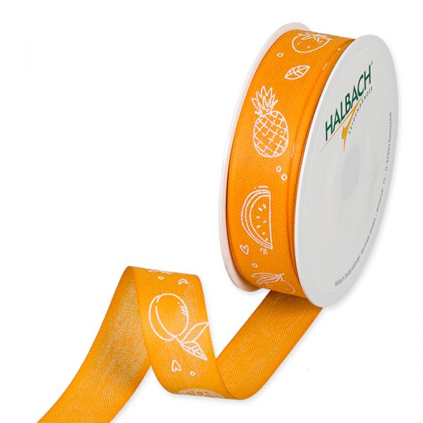 Druckband "Früchte" 1411 orange/white Hauptbild Listing