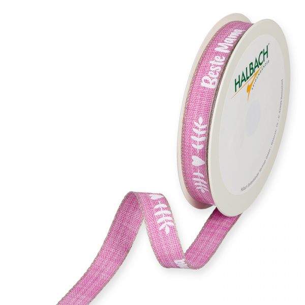 Druckband "Beste Mama" 1457 pink/white Hauptbild Listing