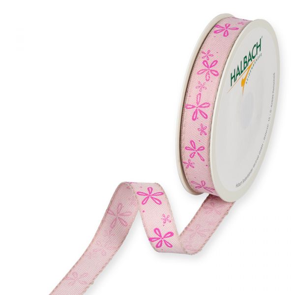 Druckband "Blüten" 1465 pale rose/pink Hauptbild Listing