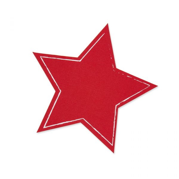 Tafelstoff Sticker "Stern" red Hauptbild Detail