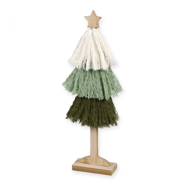 Weihnachtsaufsteller "Baum" 15858 green/sage green/cream Hauptbild Detail