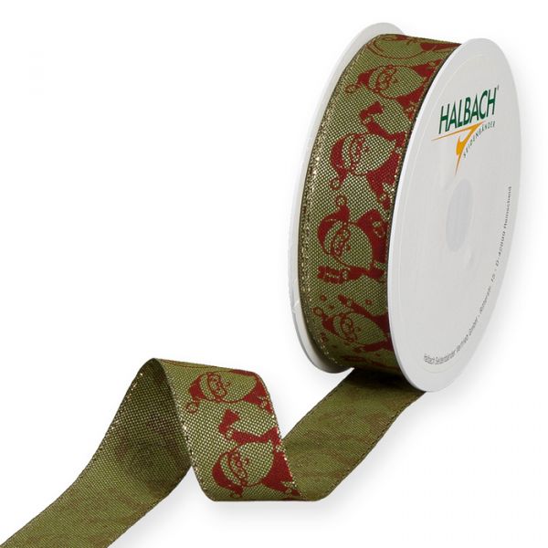 Druckband "Santa" 1590 olive green/red/gold Hauptbild Listing