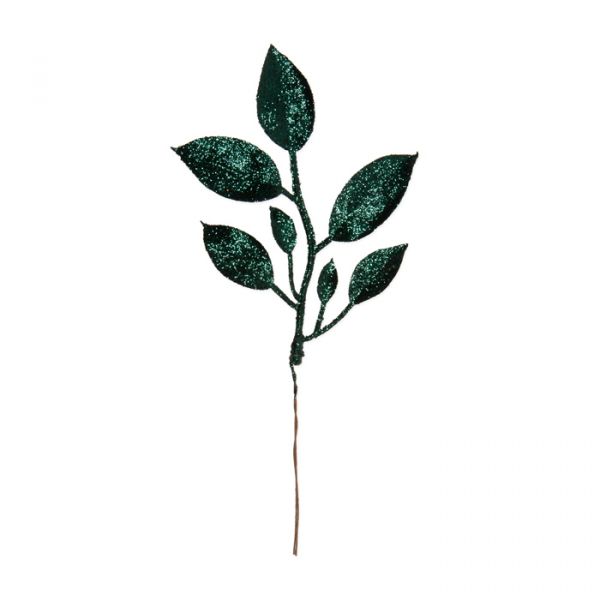 Glitter-Blätter "Rose" fir green glitter Hauptbild Detail