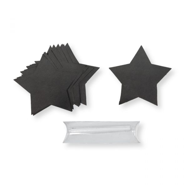 Sticker "Stern" aus Tafelfolie black/star Hauptbild Detail