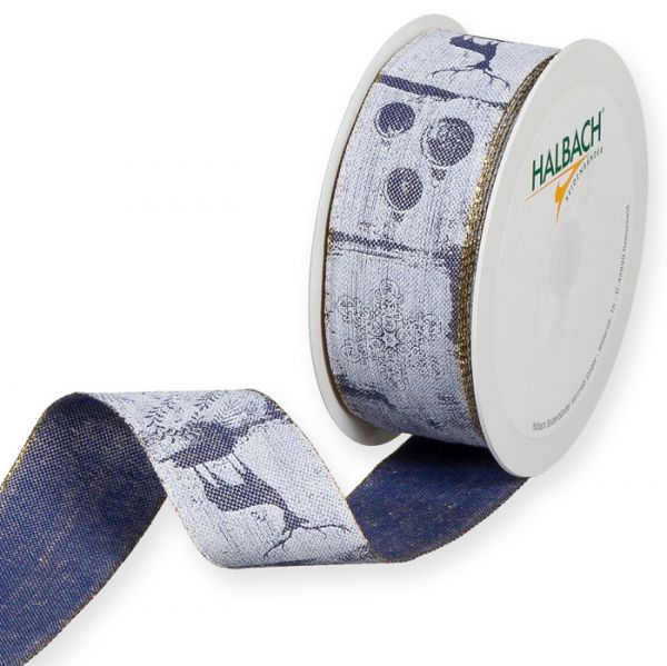 Leinen-Druckband "Weihnachten" 1984 dark blue/white/gold Hauptbild Listing