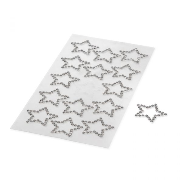 Metallic-Sticker "Sterne" metallic silver Hauptbild Listing