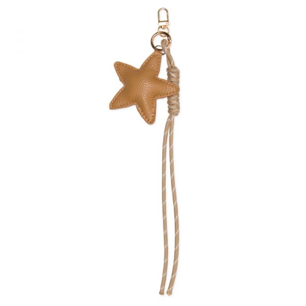 Taschenanhänger, Schlüsselanhänger "Stern", Taschendeko, Bag Charms, Trend-Accessoires 21604 natural Hauptbild Detail