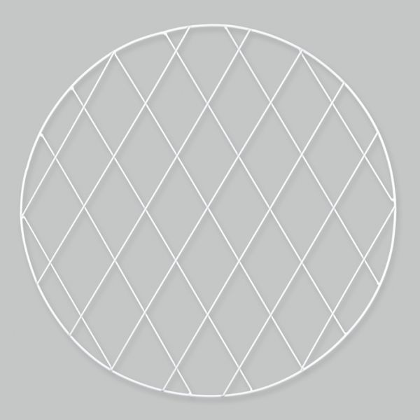 Metall-Wanddeko rund 22305 white Hauptbild Detail