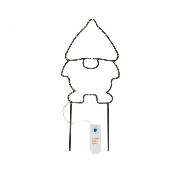 LED-Metall-Stecker "Wichtel", LED-Weihnachtsdeko 22316 black Hauptbild Detail