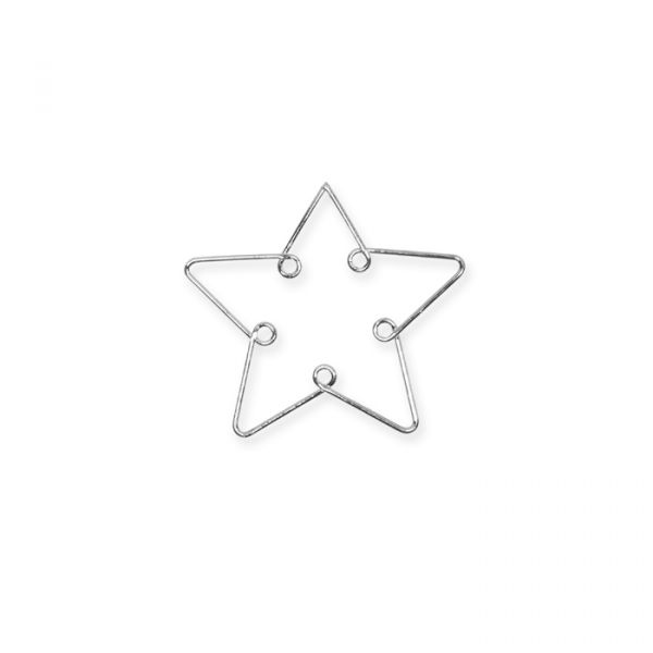 Metall-Weihnachtsmotive 22534 silver - star Hauptbild Detail
