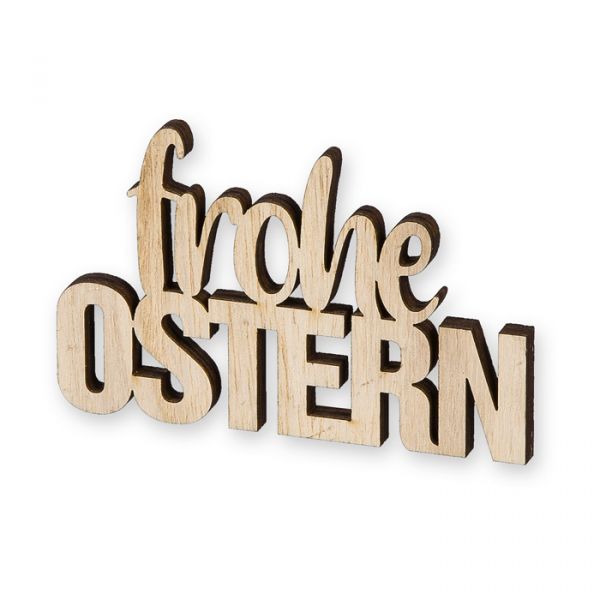 Holz-Aufsteller "frohe OSTERN" 23304 natural Hauptbild Listing