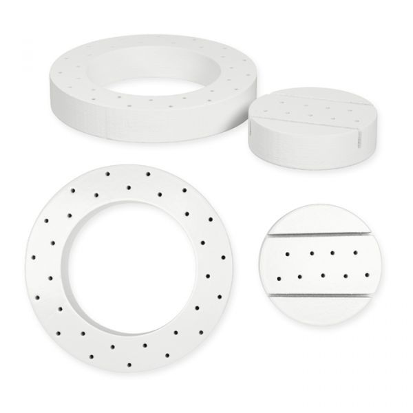 Flower Board  Ø 15 cm und Ø 9 cm für Karten und Trockenblumen 23308 white Hauptbild Detail