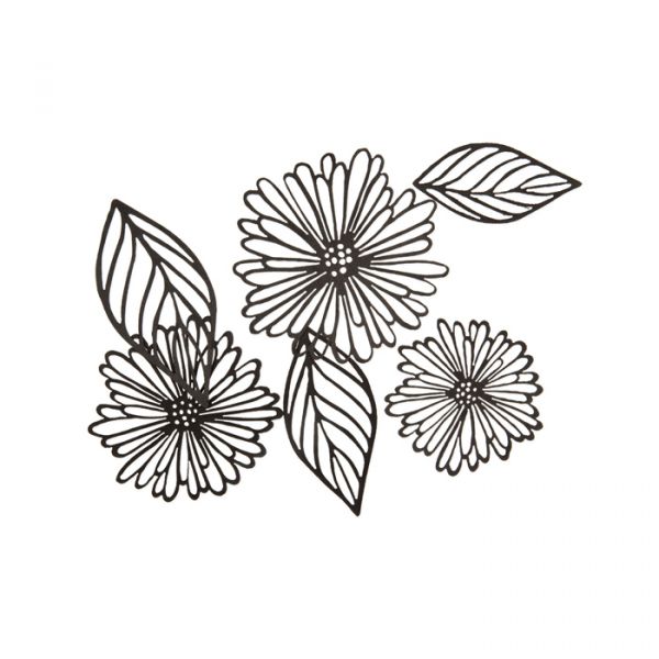 Paper Cutting "Blüten und Blätter" 23315 black Hauptbild Listing
