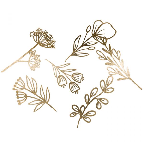 Paper Cutting "Blumen" 23316 gold Hauptbild Listing