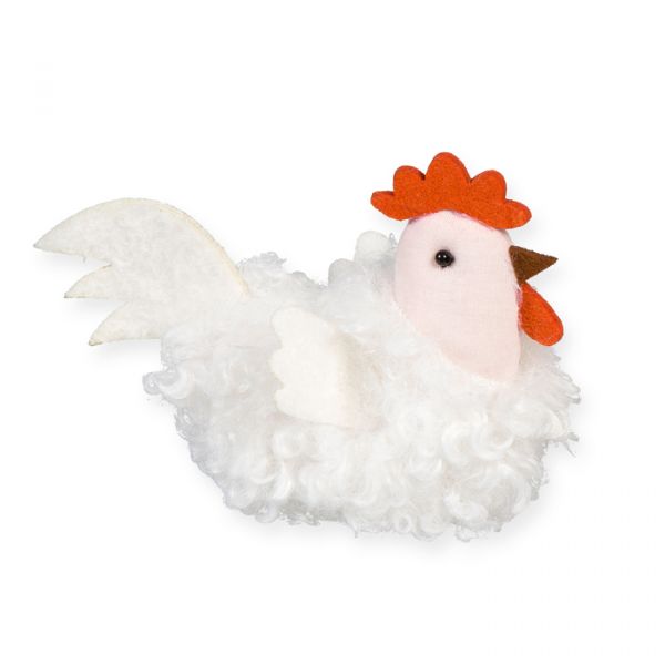Aufsteller "Huhn", Osterdeko 23485 white Hauptbild Detail