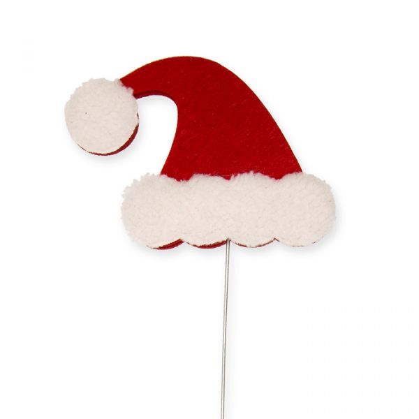 Pflanzenstecker "Weihnachtsmütze", Blumenstecker, Outdoor-Stecker 23488 red/white Hauptbild Detail