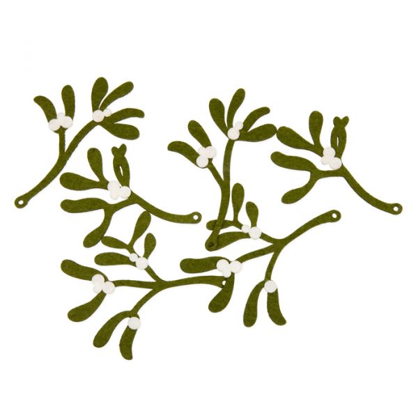 Filz-Deko "Mistel" 23496 green/cream Hauptbild Listing