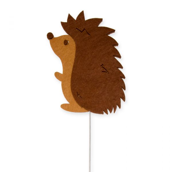 Pflanzenstecker "Igel", Blumenstecker, Outdoor-Stecker 23499 natural/brown Hauptbild Detail