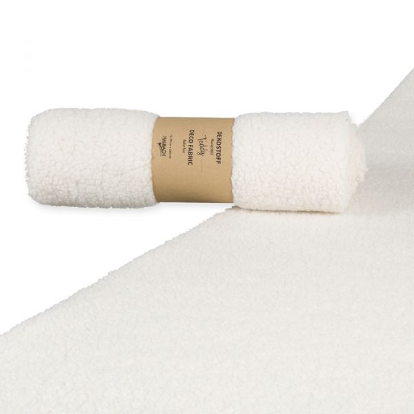 Kunstfell-Band und Dekostoff "Teddy" 23514 off-white Hauptbild Listing