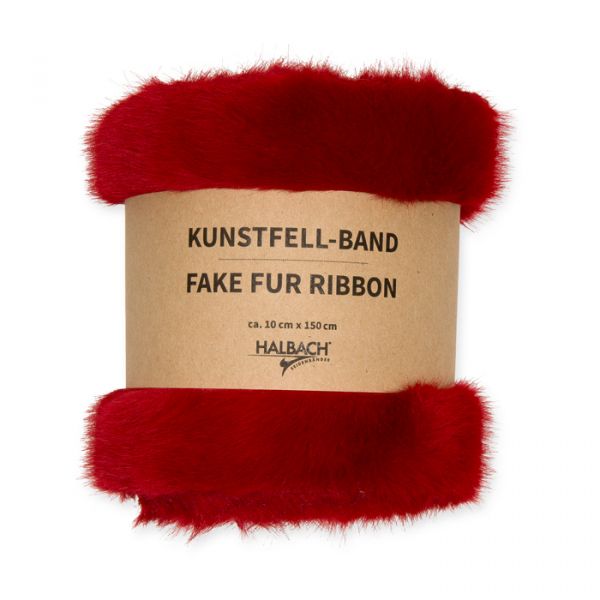 Kunstfell-Band und Dekostoff 23521 red Hauptbild Detail