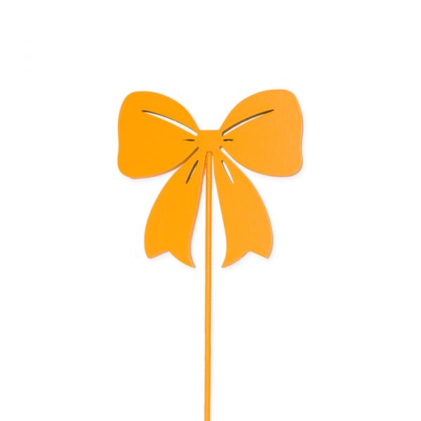 Holz-Stecker "Schleife" 23535 light orange Hauptbild Detail
