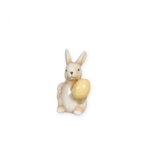 Porzellan-Aufsteller "Hase", Osterdeko, Oster-Porzellan 23560 natural/light yellow Hauptbild Detail