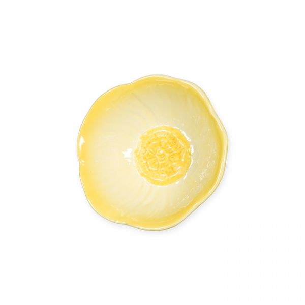 Porzellan-Schälchen "Blüte", Deko-Schale 23569 light yellow/yellow Hauptbild Detail