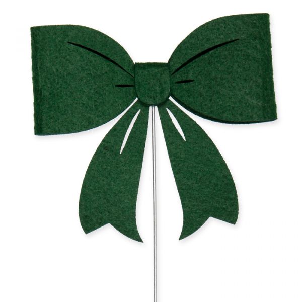 Pflanzenstecker "Schleife", Blumenstecker, Outdoor Stecker 23580 dark green Hauptbild Detail