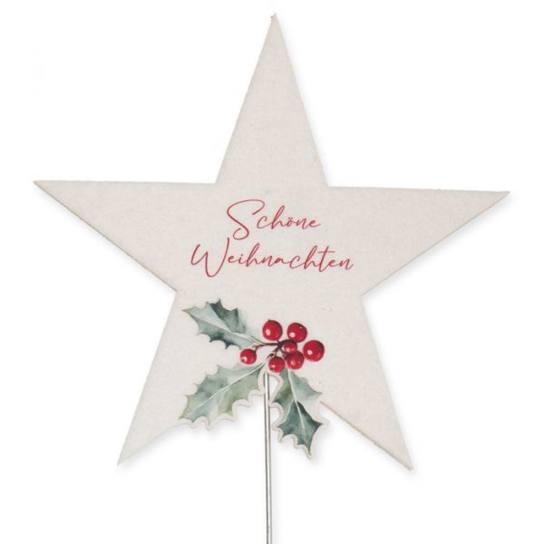 Filz-Stecker "Schöne Weihnachten" 23583 cream Hauptbild Detail