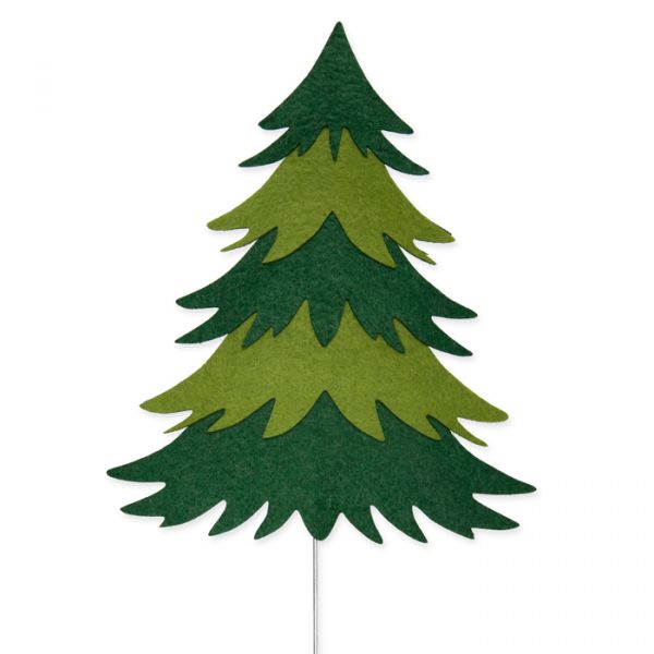 Pflanzenstecker "Baum", Blumenstecker, Outdoor-Stecker 23584 dark green/green Hauptbild Detail