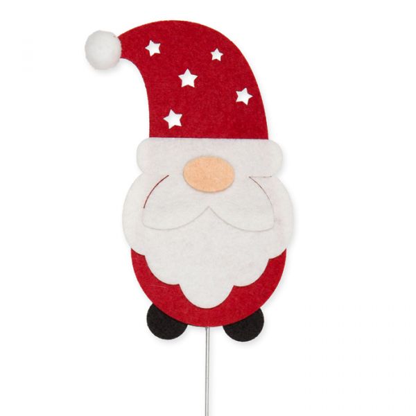Pflanzenstecker "Nikolaus", Blumenstecker, outdoor-Stecker 23585 red/white Hauptbild Detail