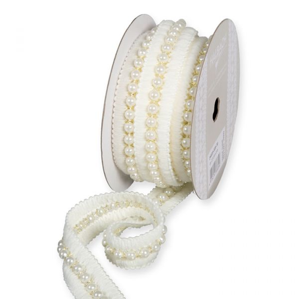 Litzenband mit Perlenschnur 24023 off-white/gold Hauptbild Listing