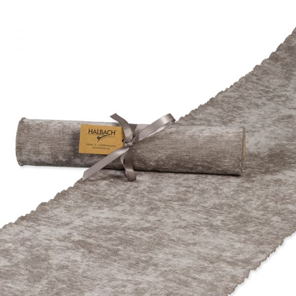 Dekostoff/Tischläufer "Chenille-Samt" 24261 grey Hauptbild Listing