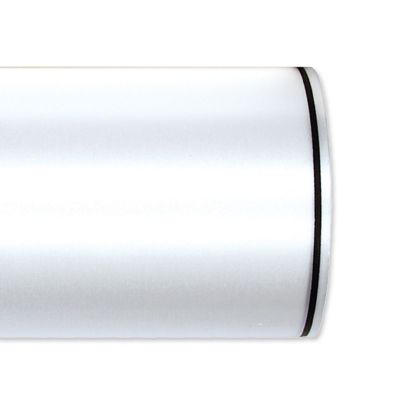Schnittsatin / weiß mit Randstreifen white/black Hauptbild Detail