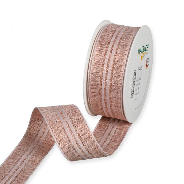 Lurex-Streifenband 2840 copper/white Hauptbild Listing